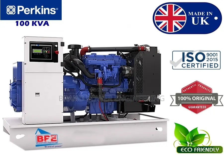 100kVA Perkins UK Generator | Stamford Alternator Deep Sea Controller