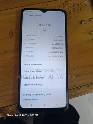 Samsung Galaxy M02 (Used)