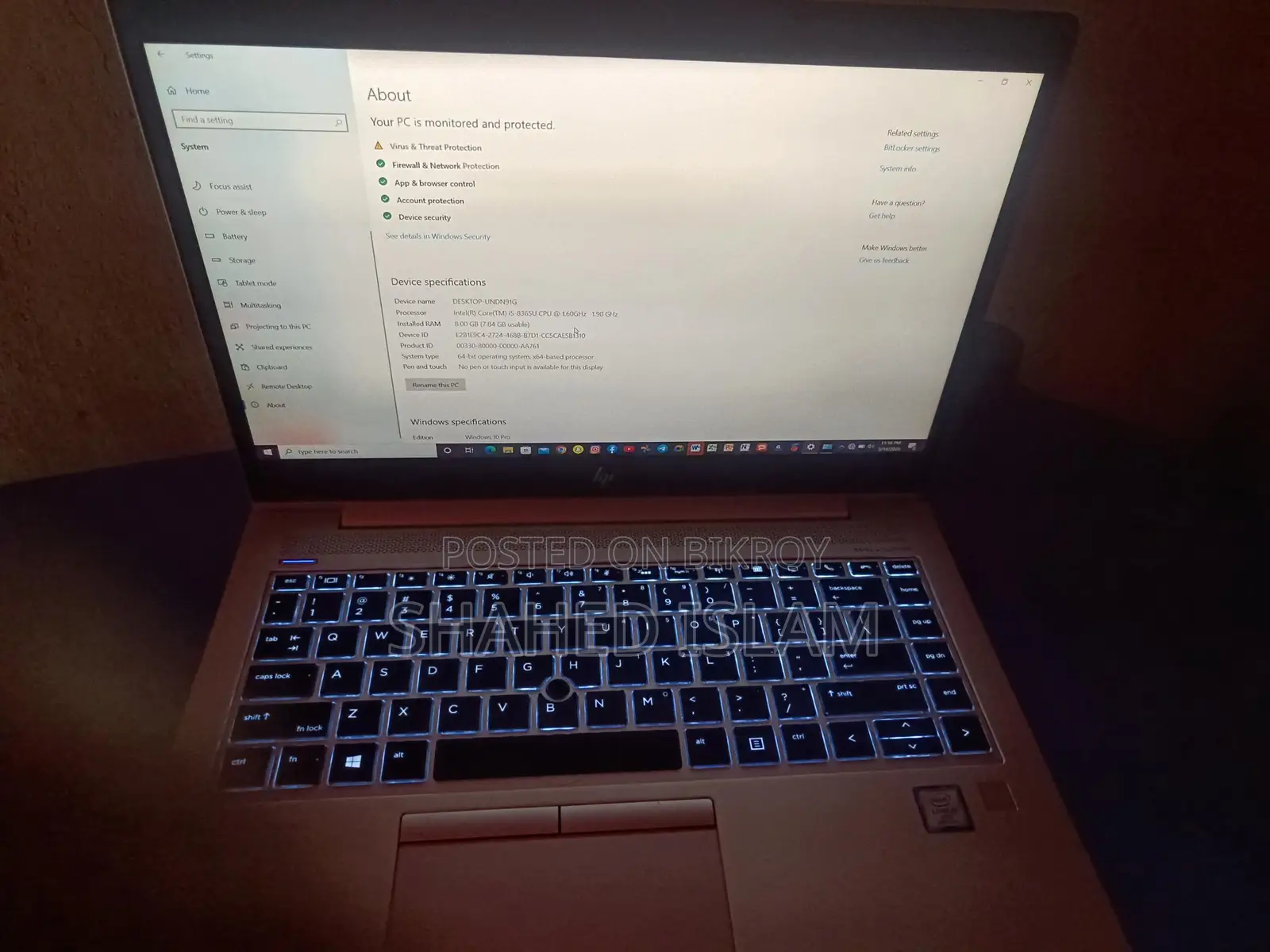 HP Elite Book 840 G6 i5 8th gen