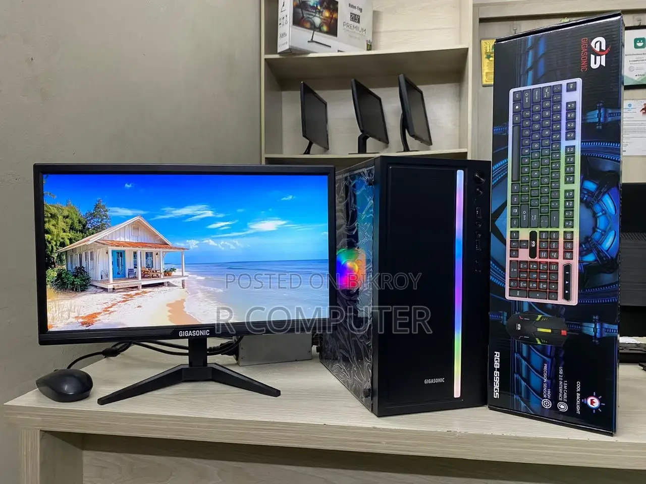 New Computer-19" Monitor+Core i3-4th Gen+SSD 128GB+Ram 8GB+Mouse+Keyboard