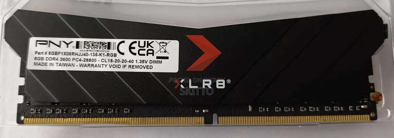 PNY XLR8 8GB DDR4 3200 RGB Desktop RAM