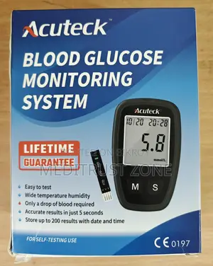 Acutek Blood Glucose Monitoring System ডায়াবেটিস চেক মেশিন – একদম নতুন