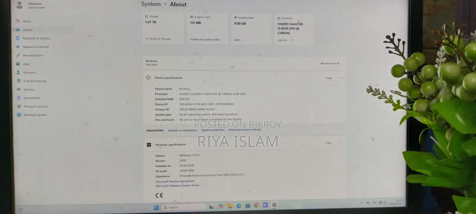 Desktop computer