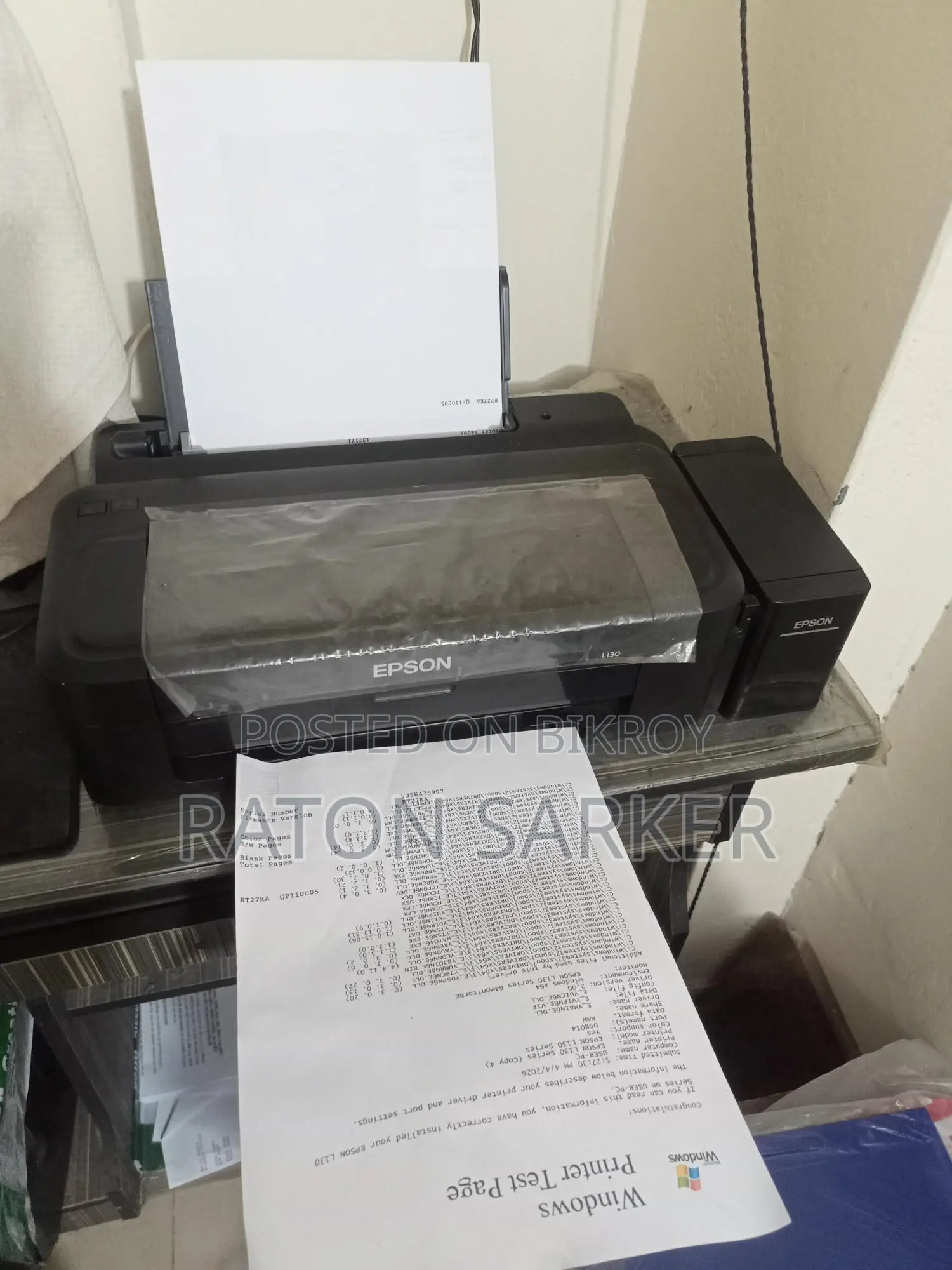 Epson L130 প্রিন্টার কালার