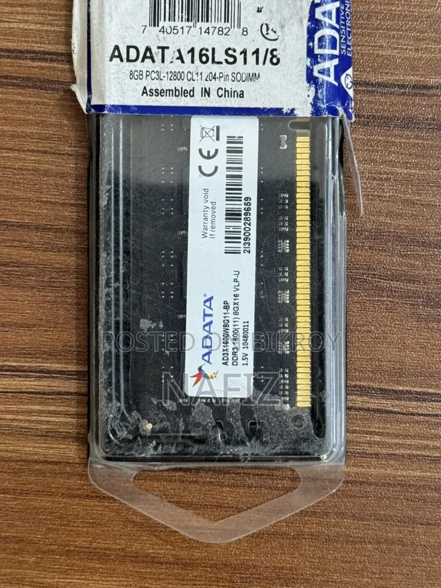 Adata 8gb DDR3 & 4gb RAM