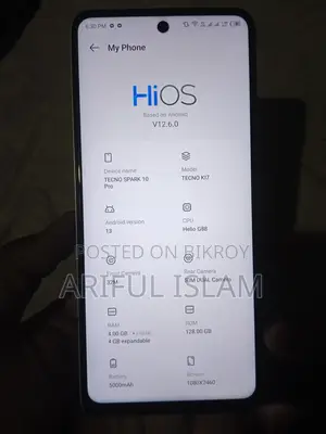 Tecno Spark 10 Pro 128 (Used)