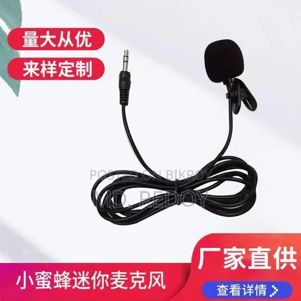 3.5mm Jack Microphone Tie Clip-on Lapel Microphone