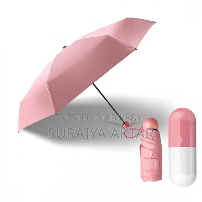 Mini Folding Umbrella with Cute Capsule Case Product Code: SB0216
