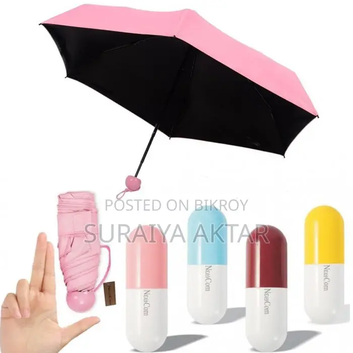 Mini Folding Umbrella with Cute Capsule Case Product Code: SB0216