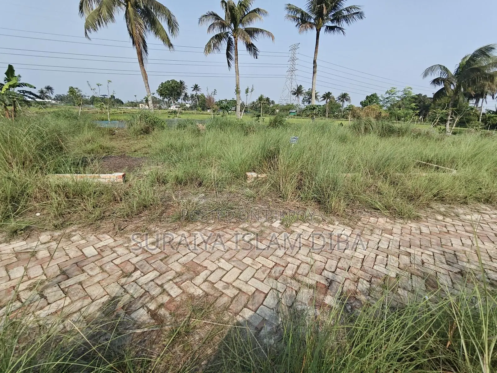 Land for sale to build a house in a residential area.