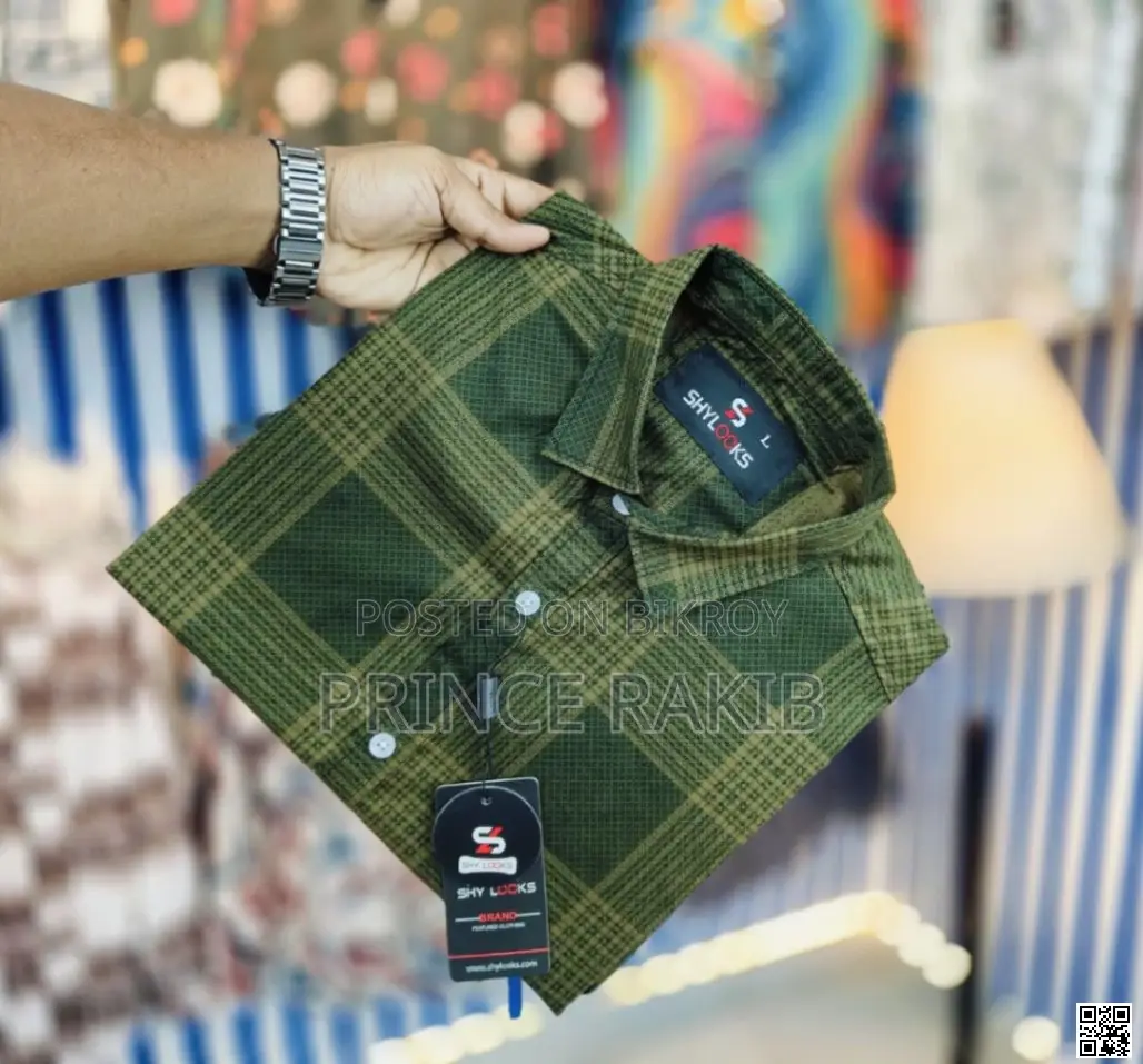 Shy Looks Pure Cotton Full Sleeve Chick Shirt for Men