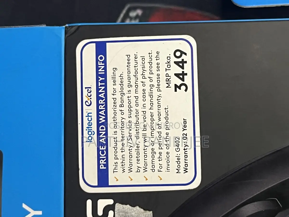 Logitech G402 Gaming Mouse for Sale