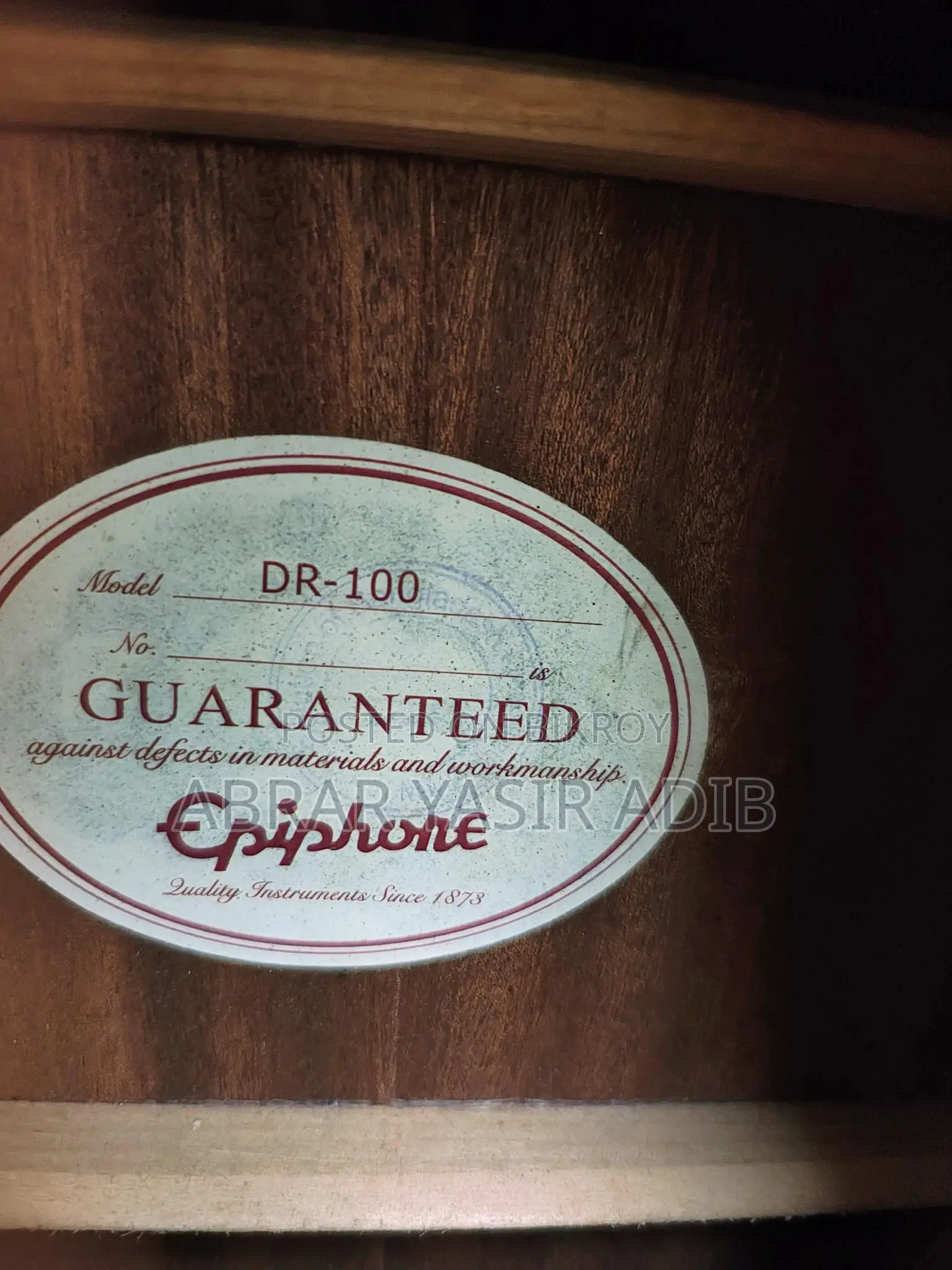 Epiphone Electro Acoustic Guitar