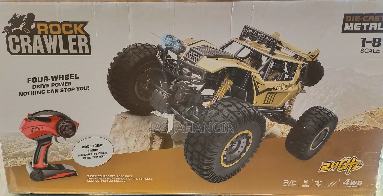 RC CAR ROCK CRAWLER 2.4GHZ 1:8 58CM