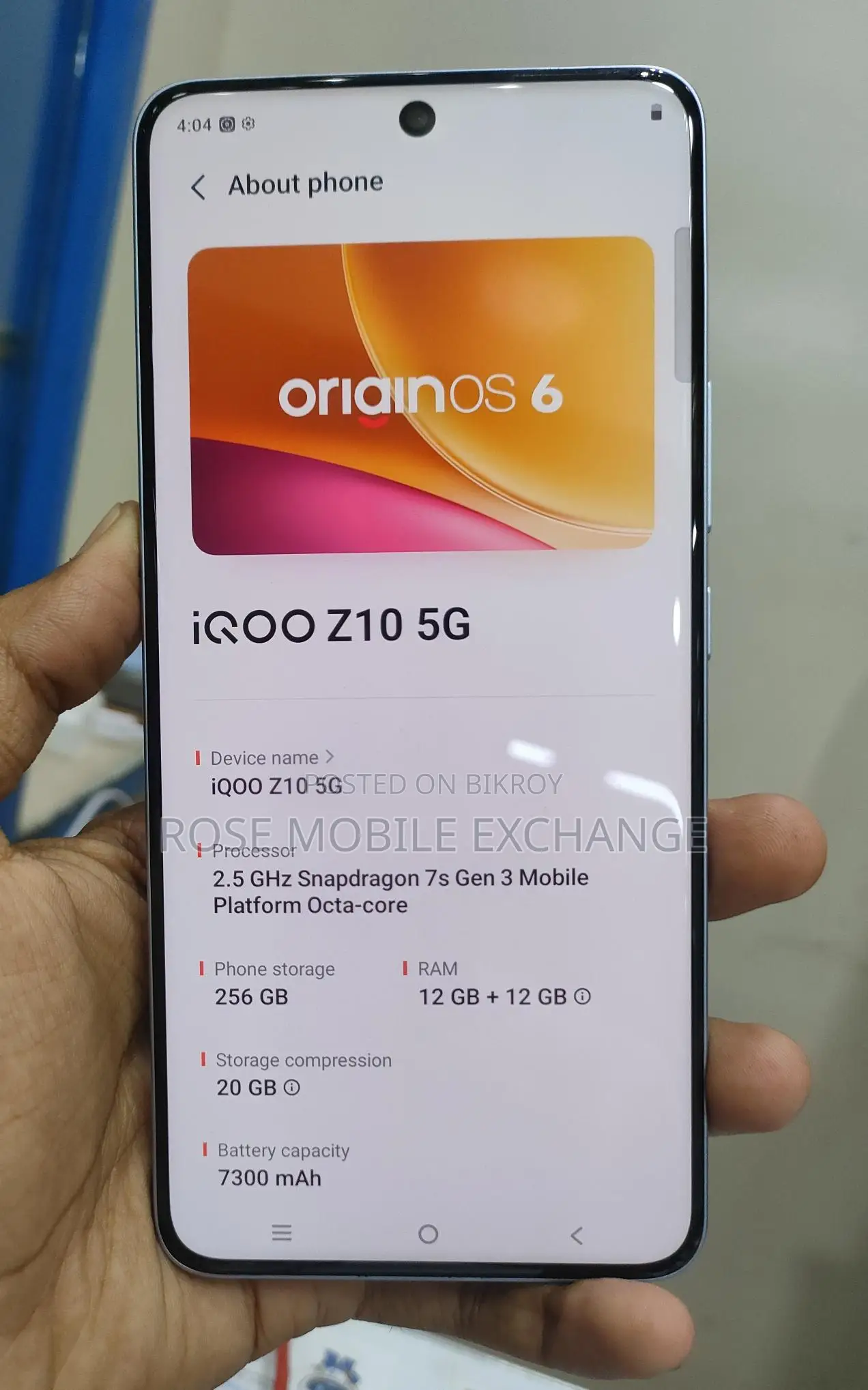 iQOO Z10 5G 12/256 Exchange (Used)