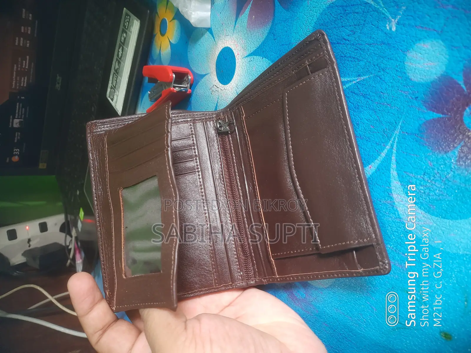 Zd Leather Company's Money Bag