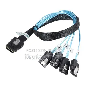 Sff-8087 Mini Sas থেকে 4 Sata ব্রেকআউট কেবল - নতুন