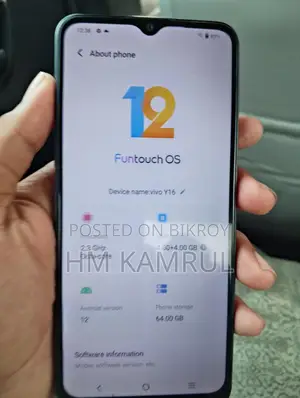 Vivo Y16 ফ্রেস কন্ডিসন (Used)