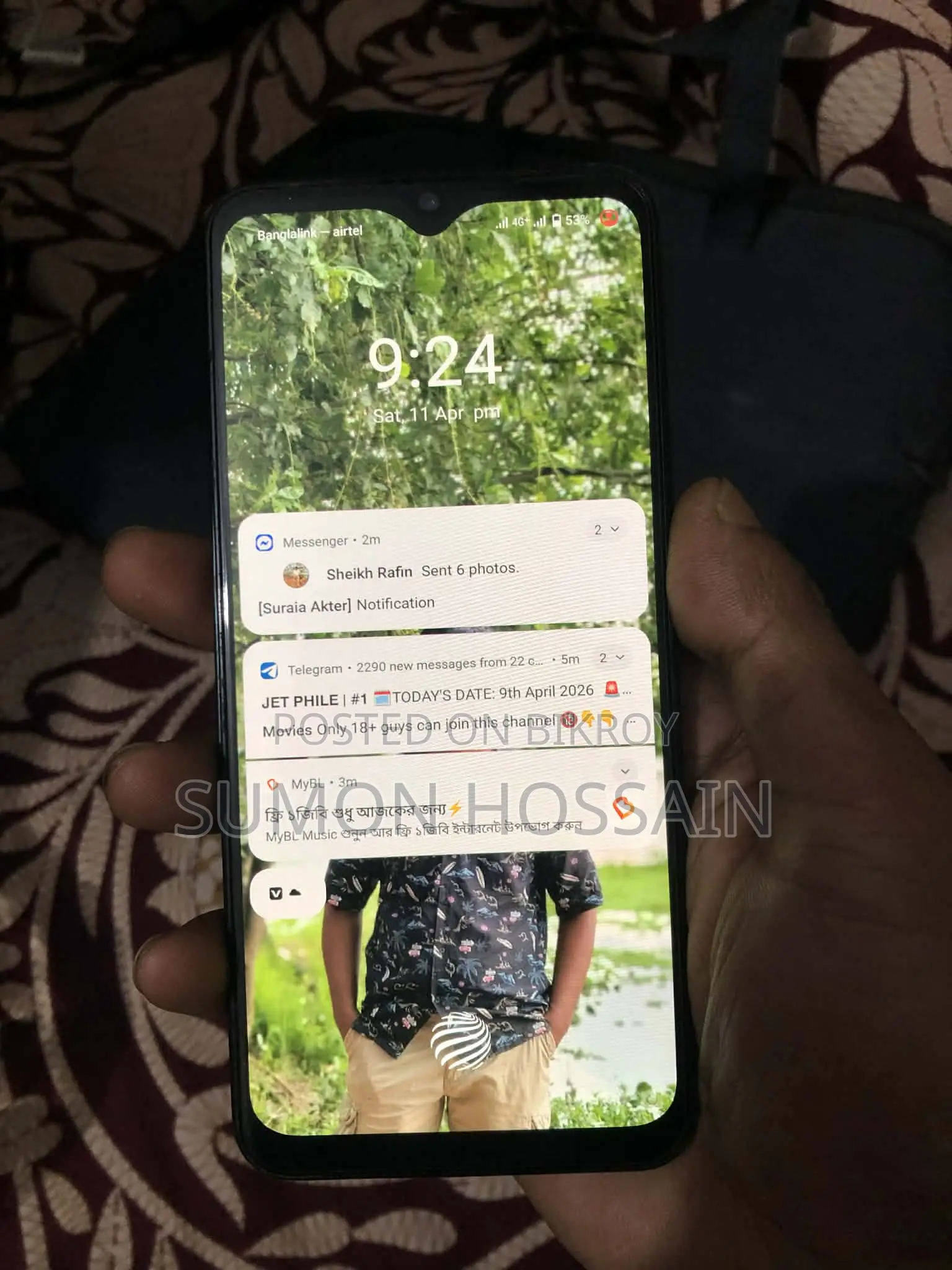 Vivo V23e 8+4/128 GB(Full Box) (Used)