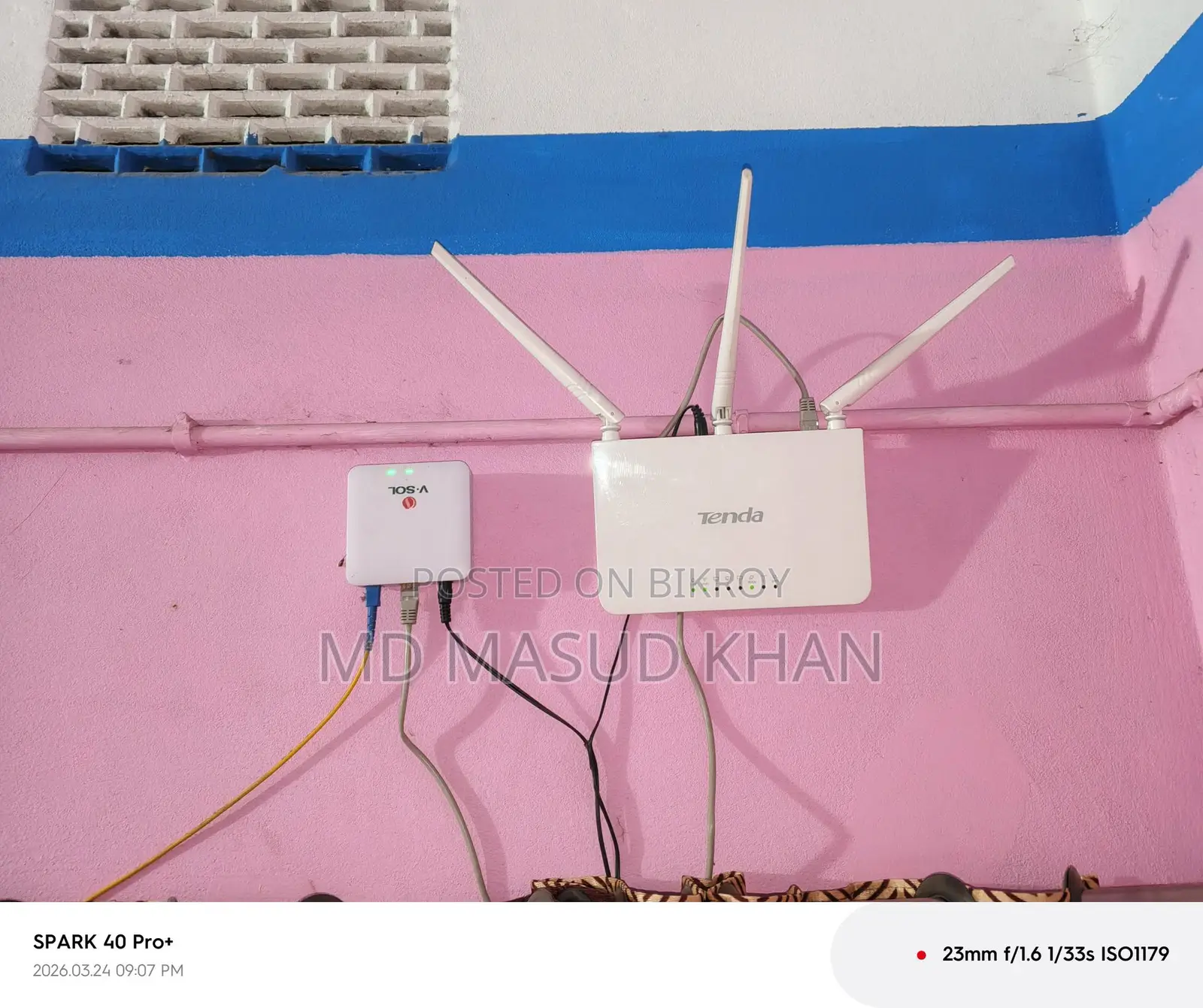 Tenda Wifi Router & ONU