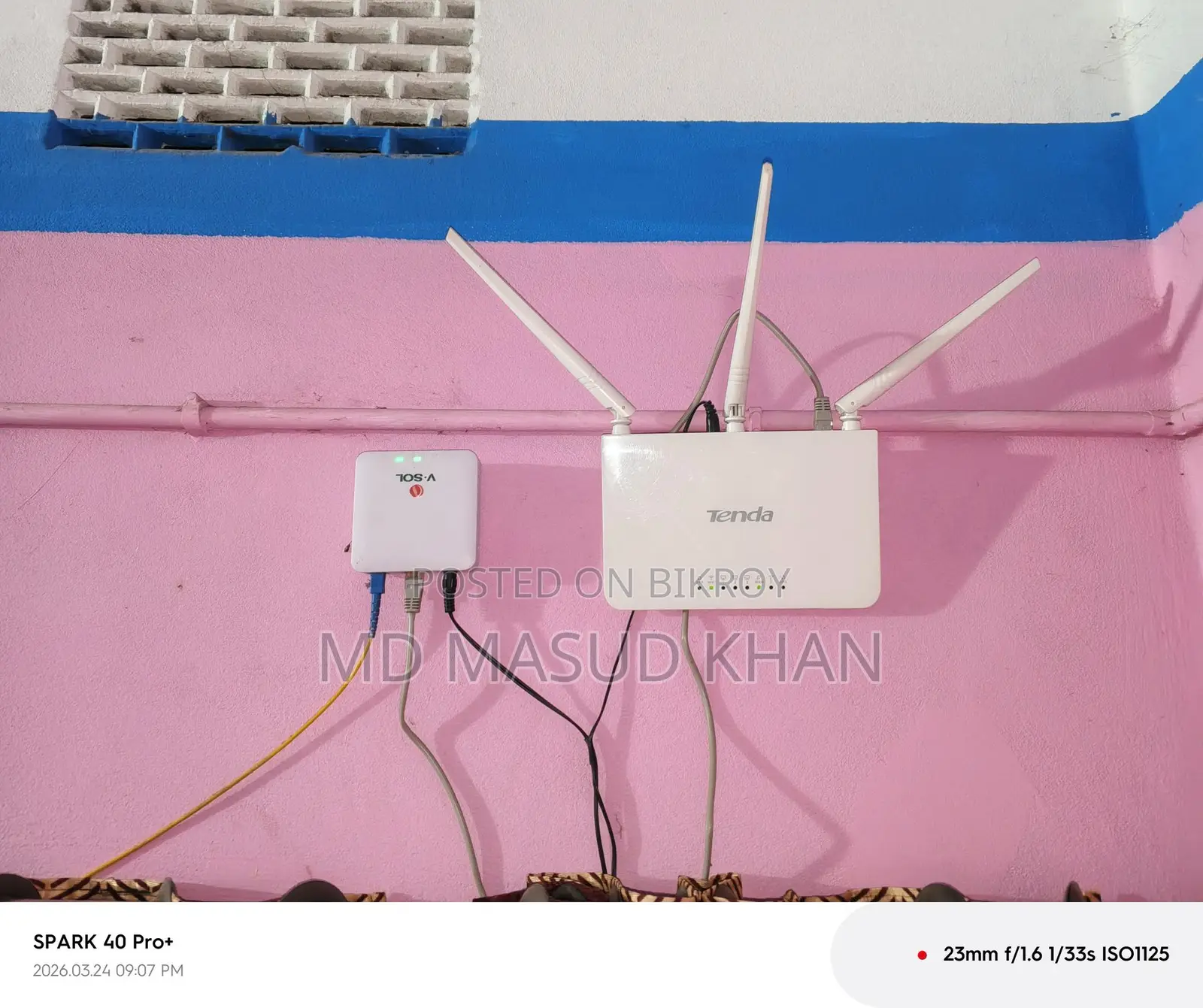 Tenda Wifi Router & ONU