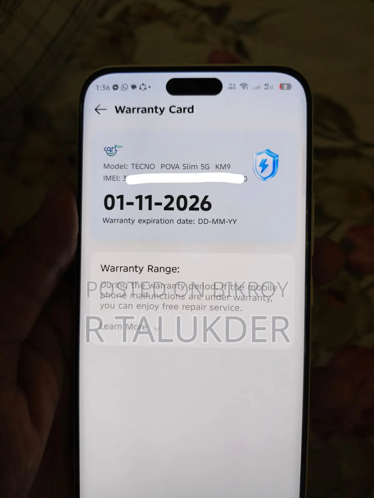Tecno Pova Slim 5g (Used)