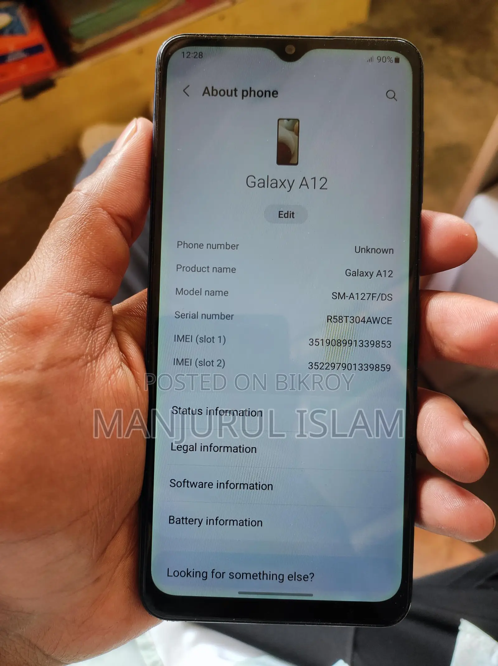 Samsung Galaxy A12 4/64 (Used)