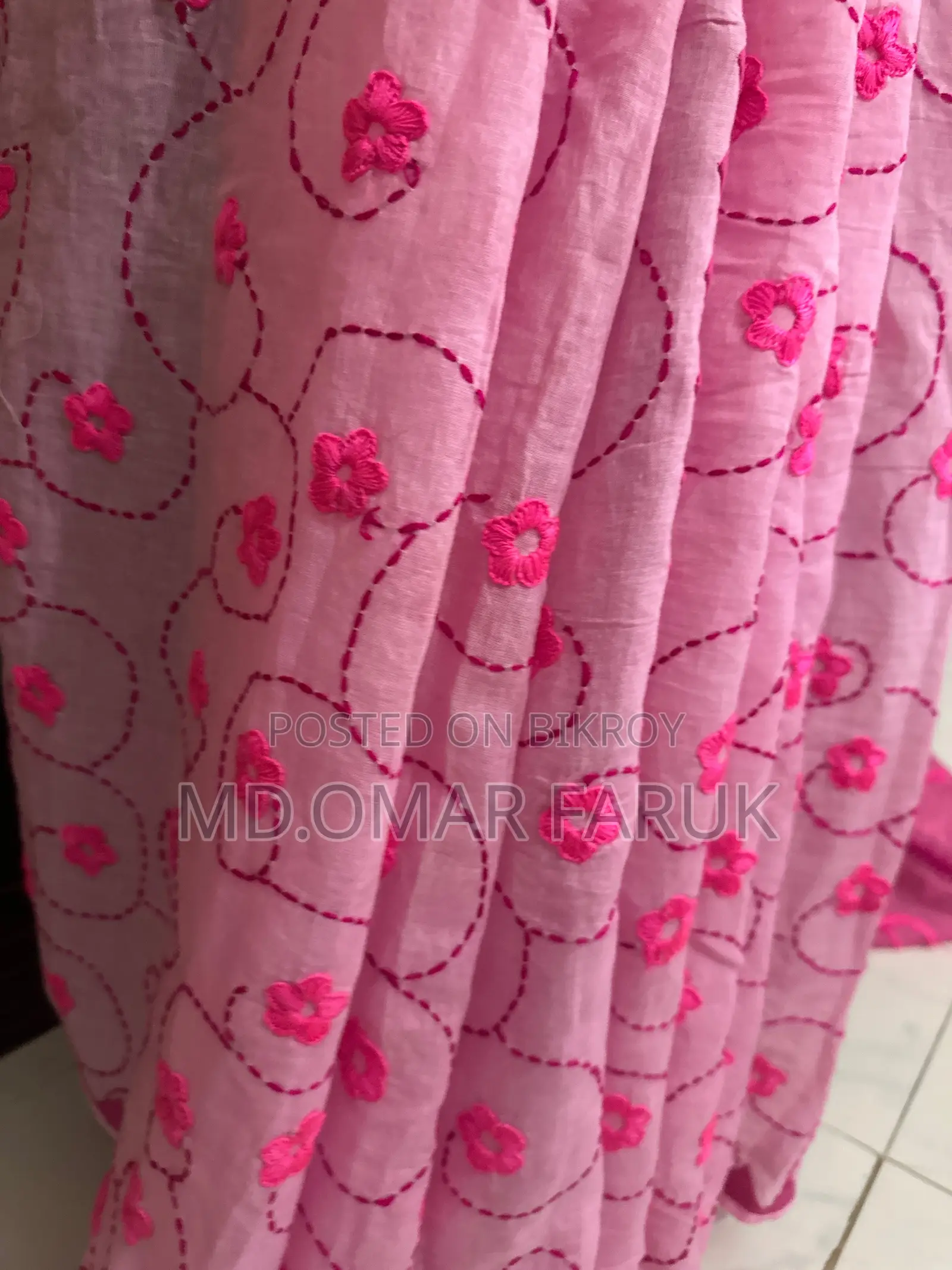 Hand-Embroidered Saree