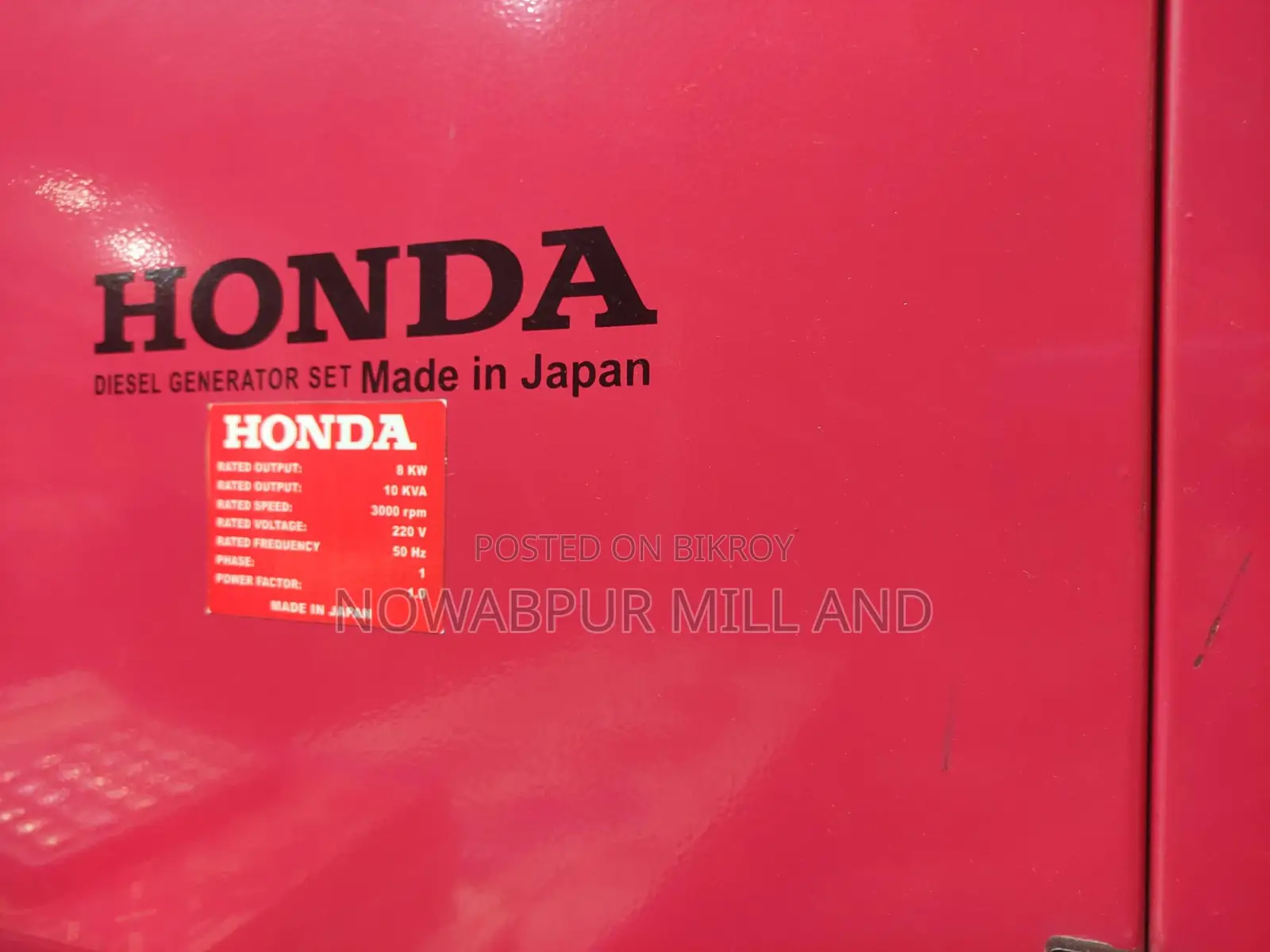 8kw Honda Generator