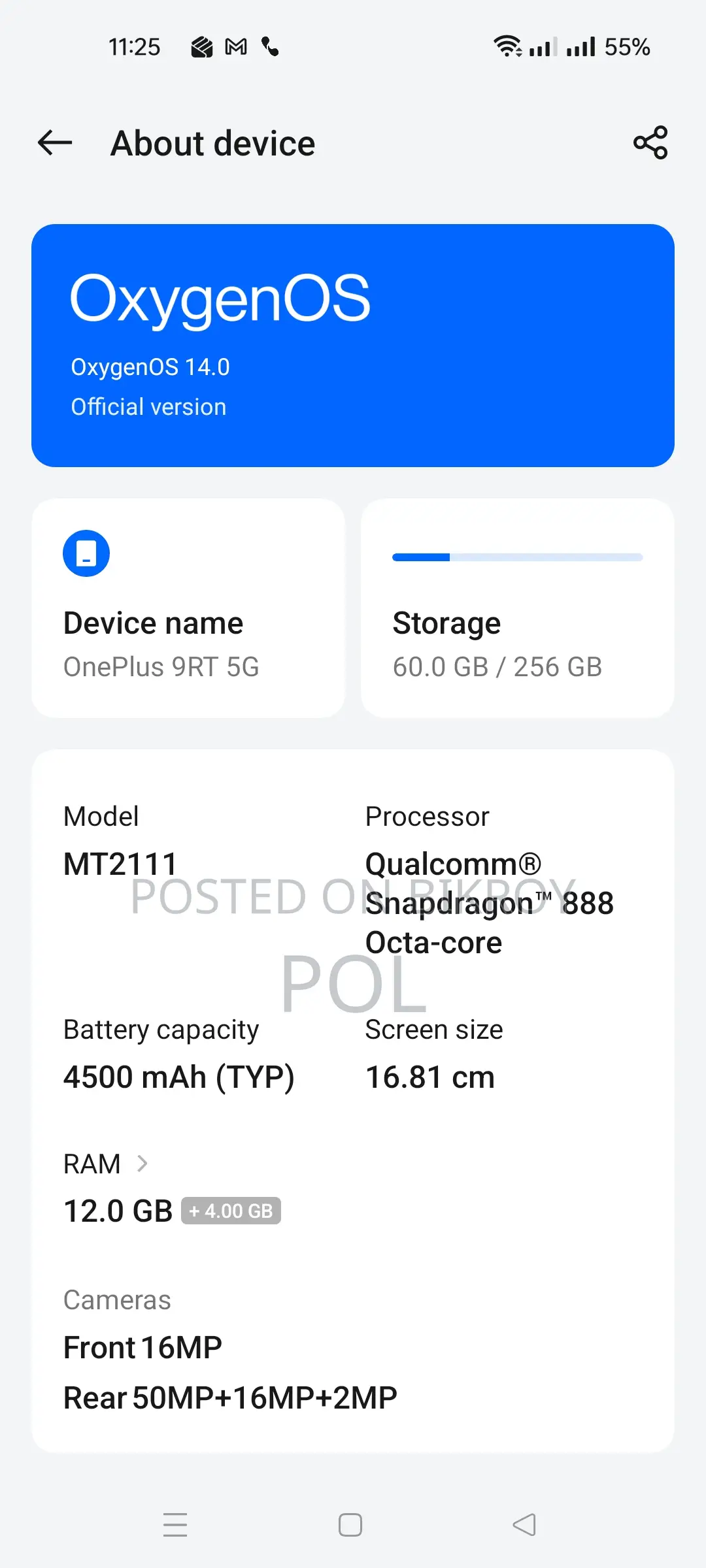 OnePlus 9RT (Used)