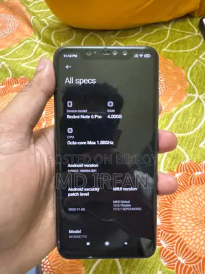 Xiaomi Redmi Note 6 Pro 4/64 (ব্যবহৃত)