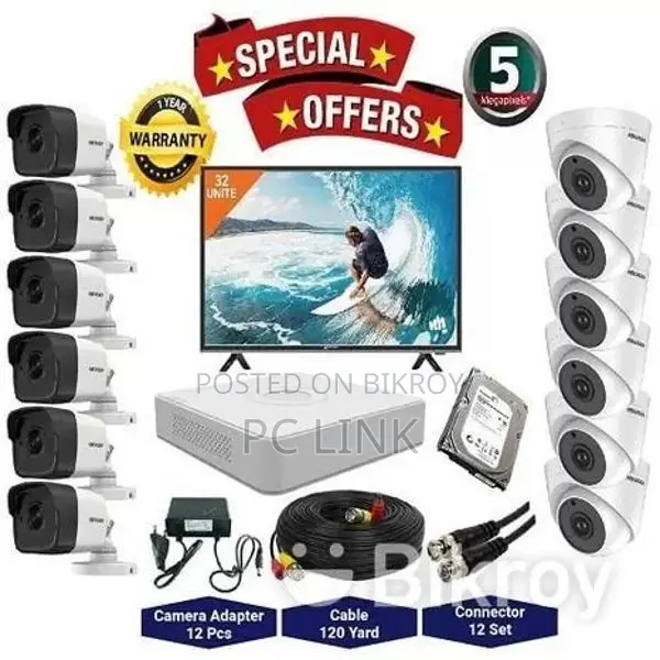 Secure Your Property with Hikvision/Dahua (8 Pcs CC Camera Package) Combo Offer
