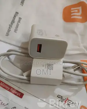 Xiaomi 45w Original Charger Adapter + Cable + Memo