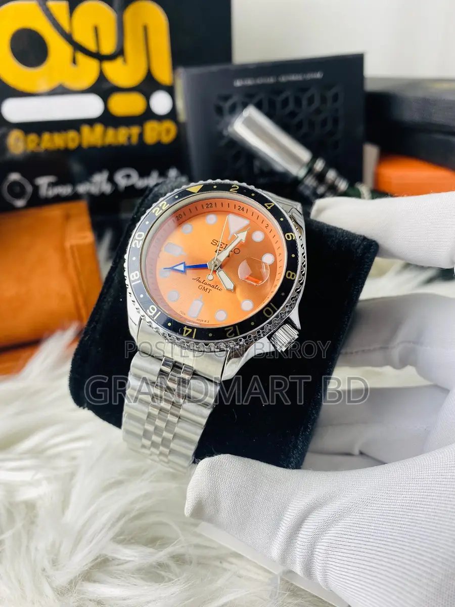 Seiko 5 GMT Master || AA Grade Popular Orange Color