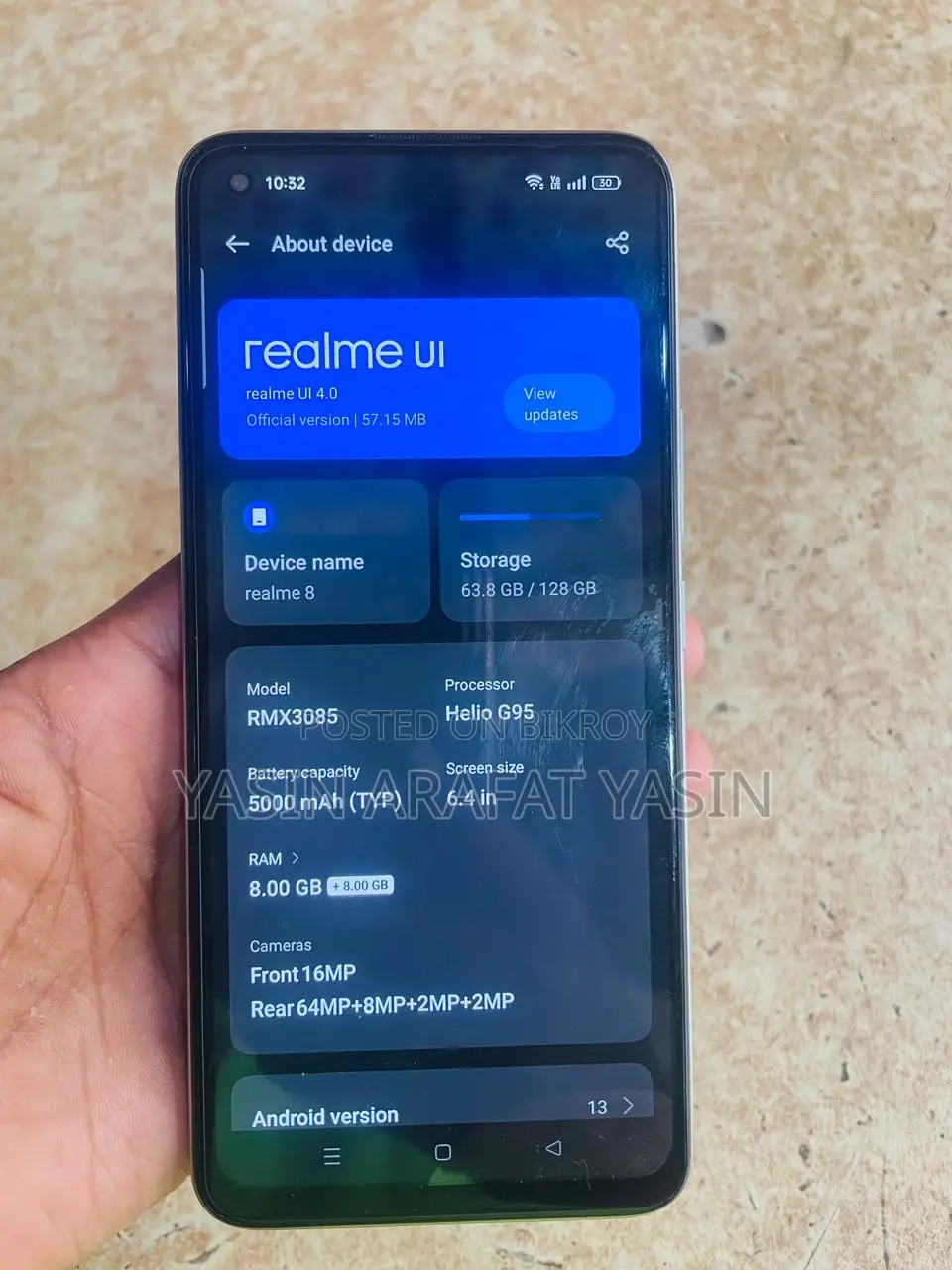 Realme 8 . (Used)