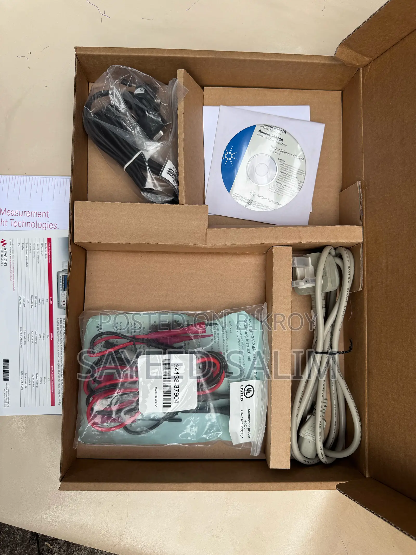 Keysight 34401a 6½ Digit Digital Multimeter (Brand New, Full Box)