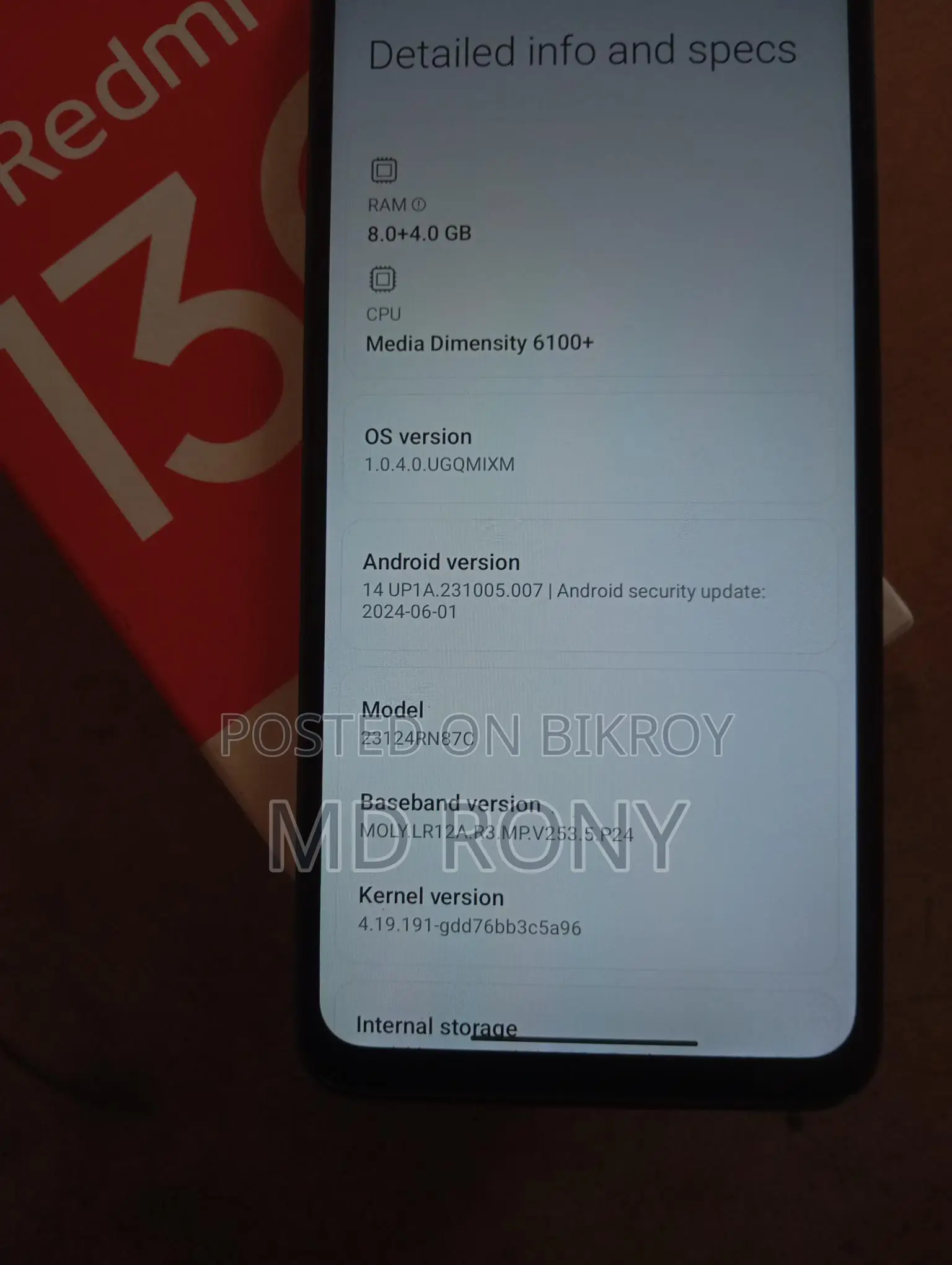 Xiaomi Redmi 13c 8/256 (Used)