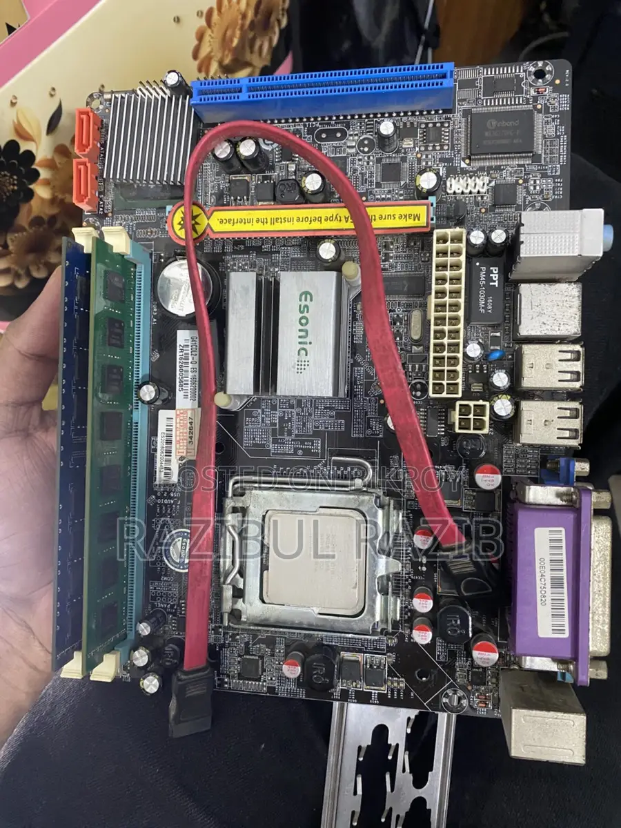 ফুল ওকে Esonic G41 বোর্ড, DDR3 2GB র‍্যাম এবং ডুয়াল কোর প্রসেসর