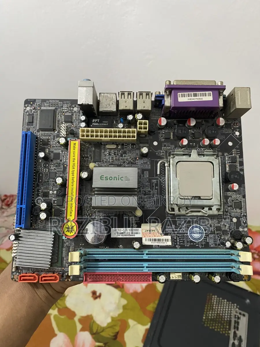 ফুল ওকে Esonic G41 বোর্ড, DDR3 2GB র‍্যাম এবং ডুয়াল কোর প্রসেসর