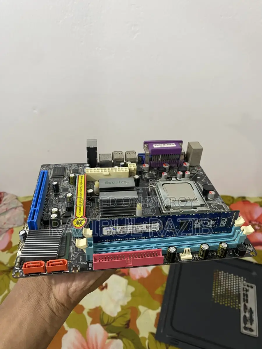 ফুল ওকে Esonic G41 বোর্ড, DDR3 2GB র‍্যাম এবং ডুয়াল কোর প্রসেসর