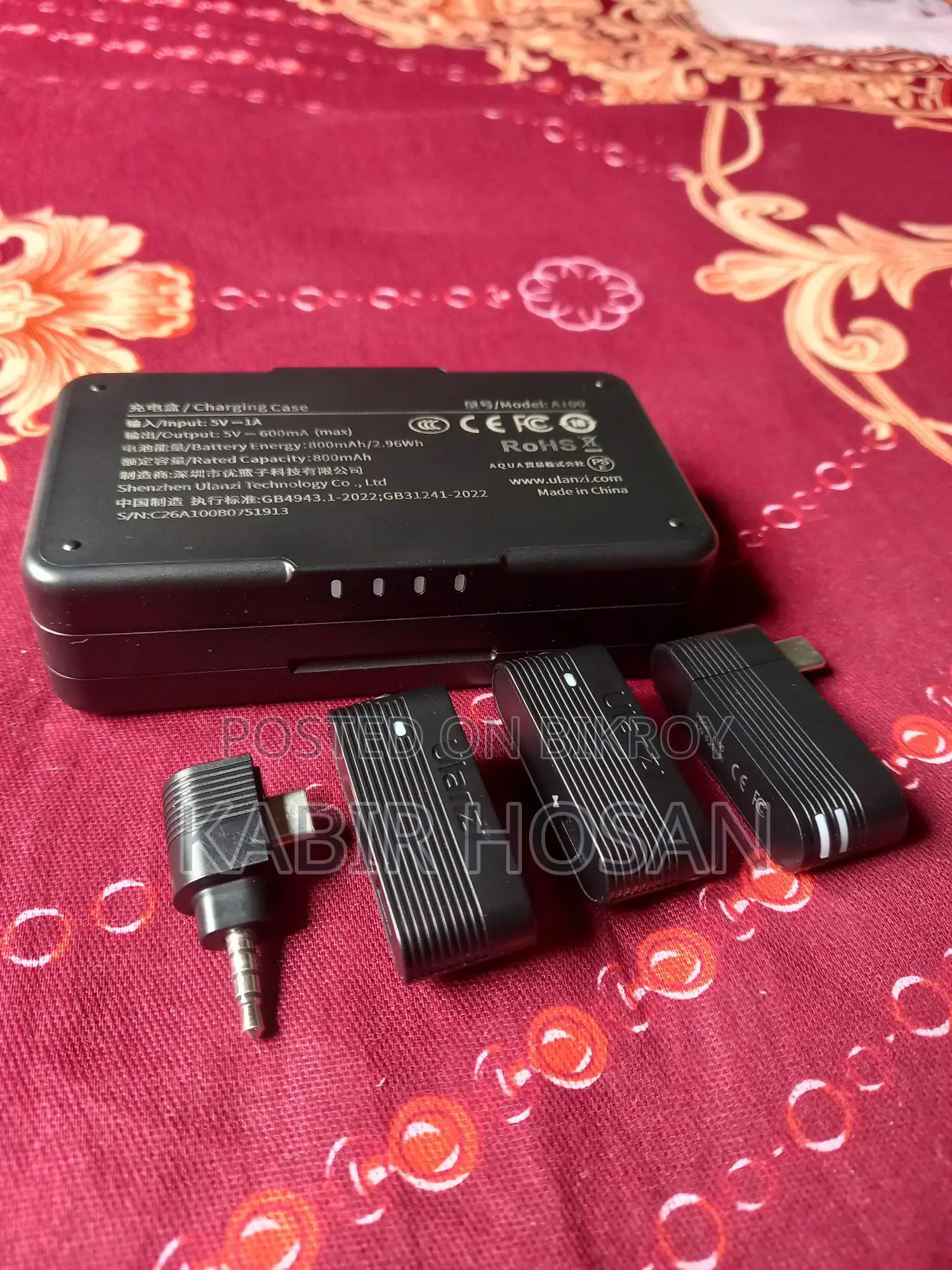 Ulanzi A100 ওয়ারলেস মাইক্রোফোন অরিজিনাল