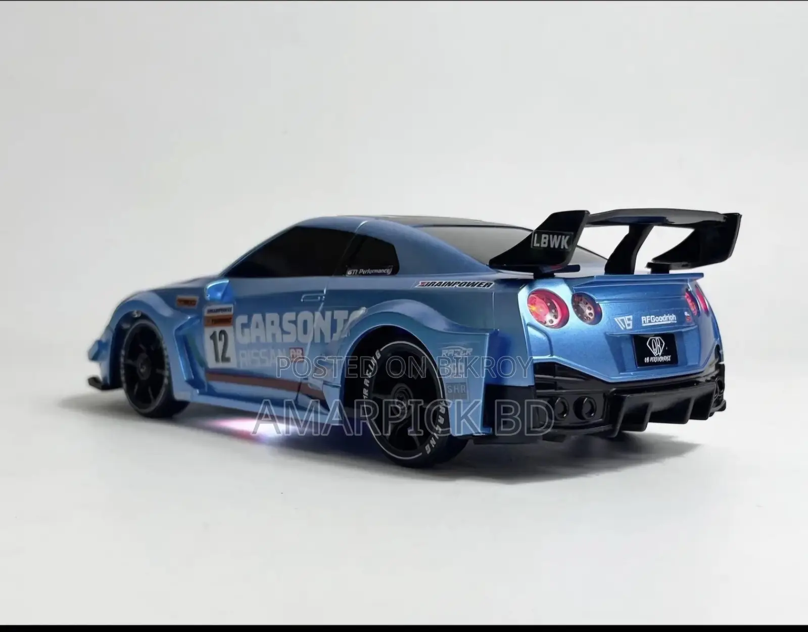 Buy 1:24 Nissan Gtr R35 Rc Drift Car Metallic Blue Edition