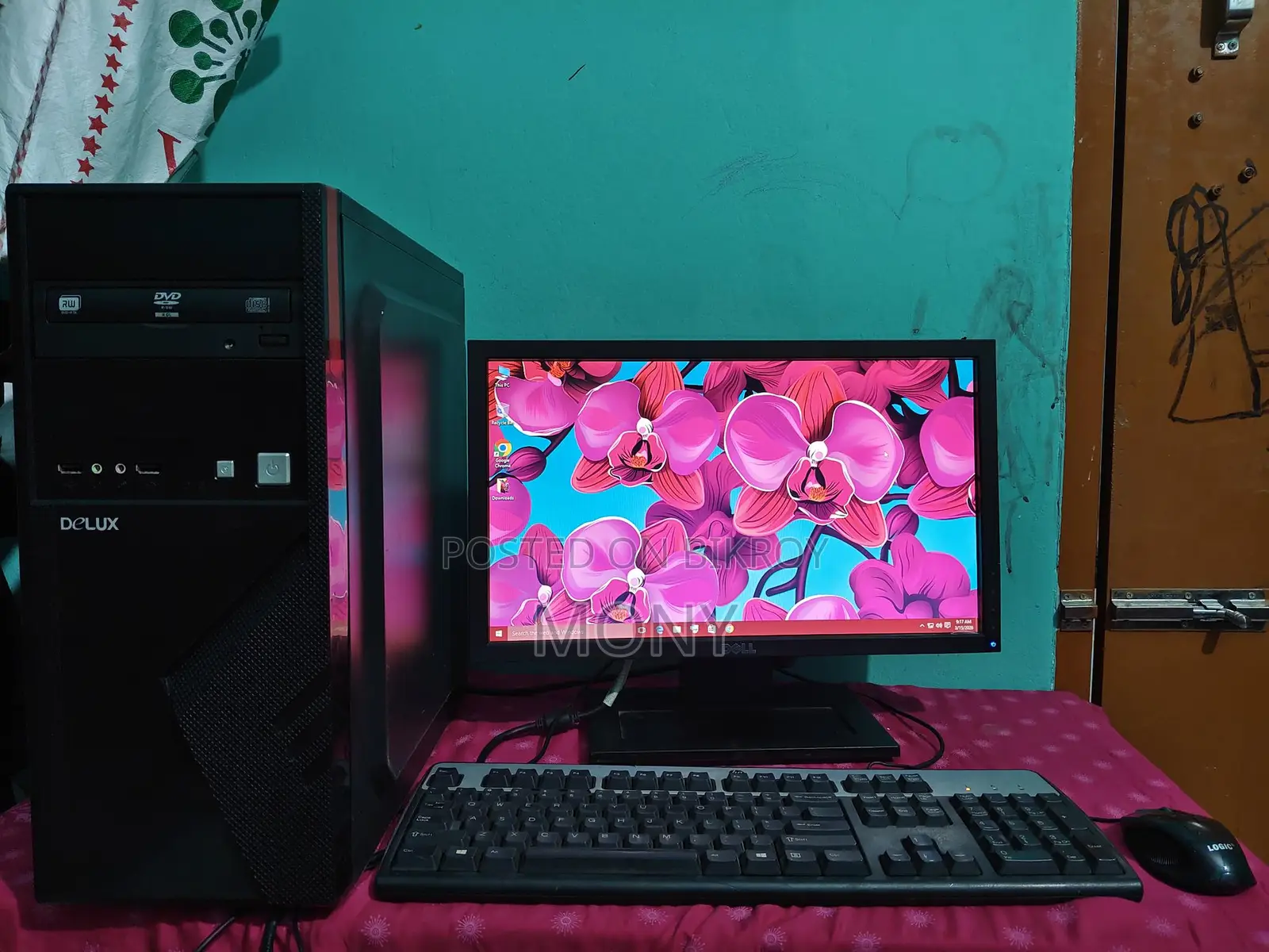 Desktop PC with Dell 19-inch Monitor