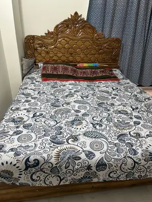 ৬/৭ ফিট সুপার কিং সেগুন কাঠের বেড