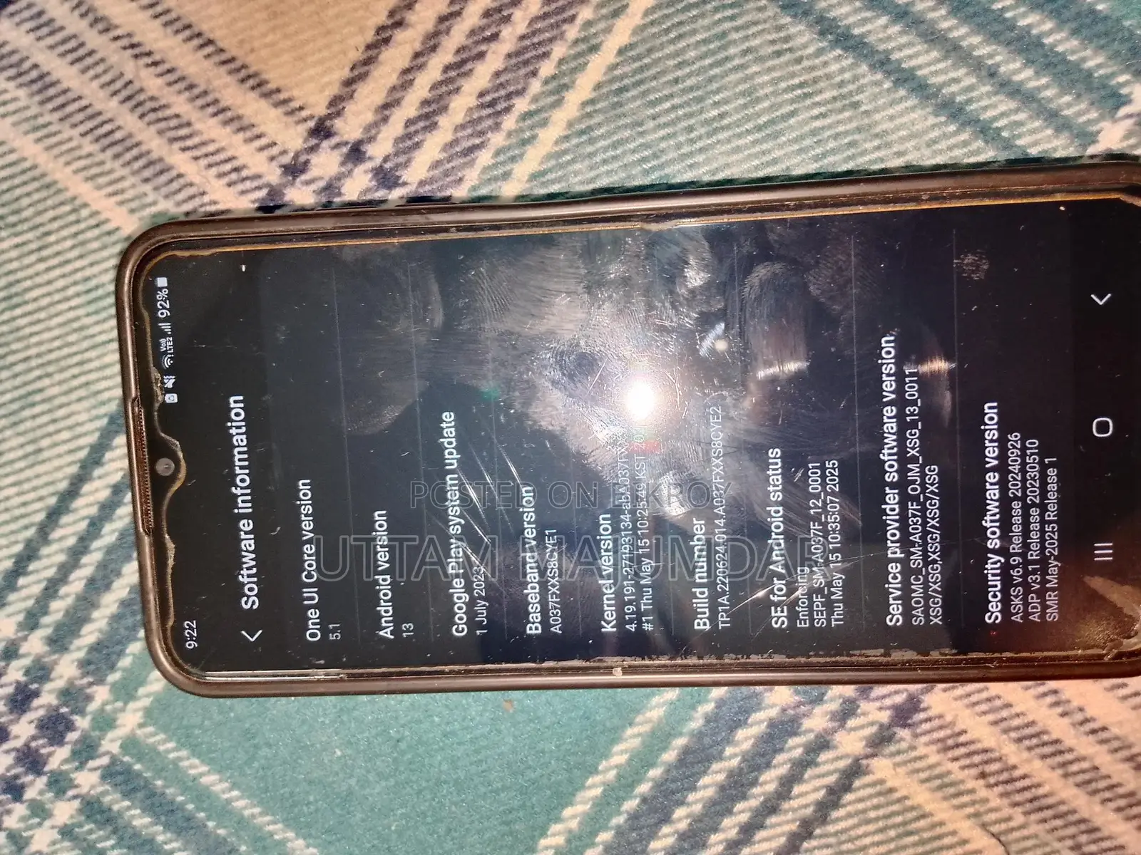 Samsung Galaxy A03S কোন সমস্যা নেই (ব্যবহৃত)