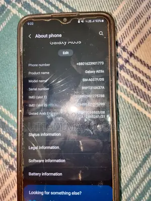 Samsung Galaxy A03S কোন সমস্যা নেই (ব্যবহৃত)