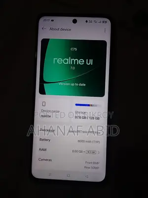 রিয়েলমি সি৭৫ ৮+১৬ জিবি ও ১২৮ (ব্যবহৃত)