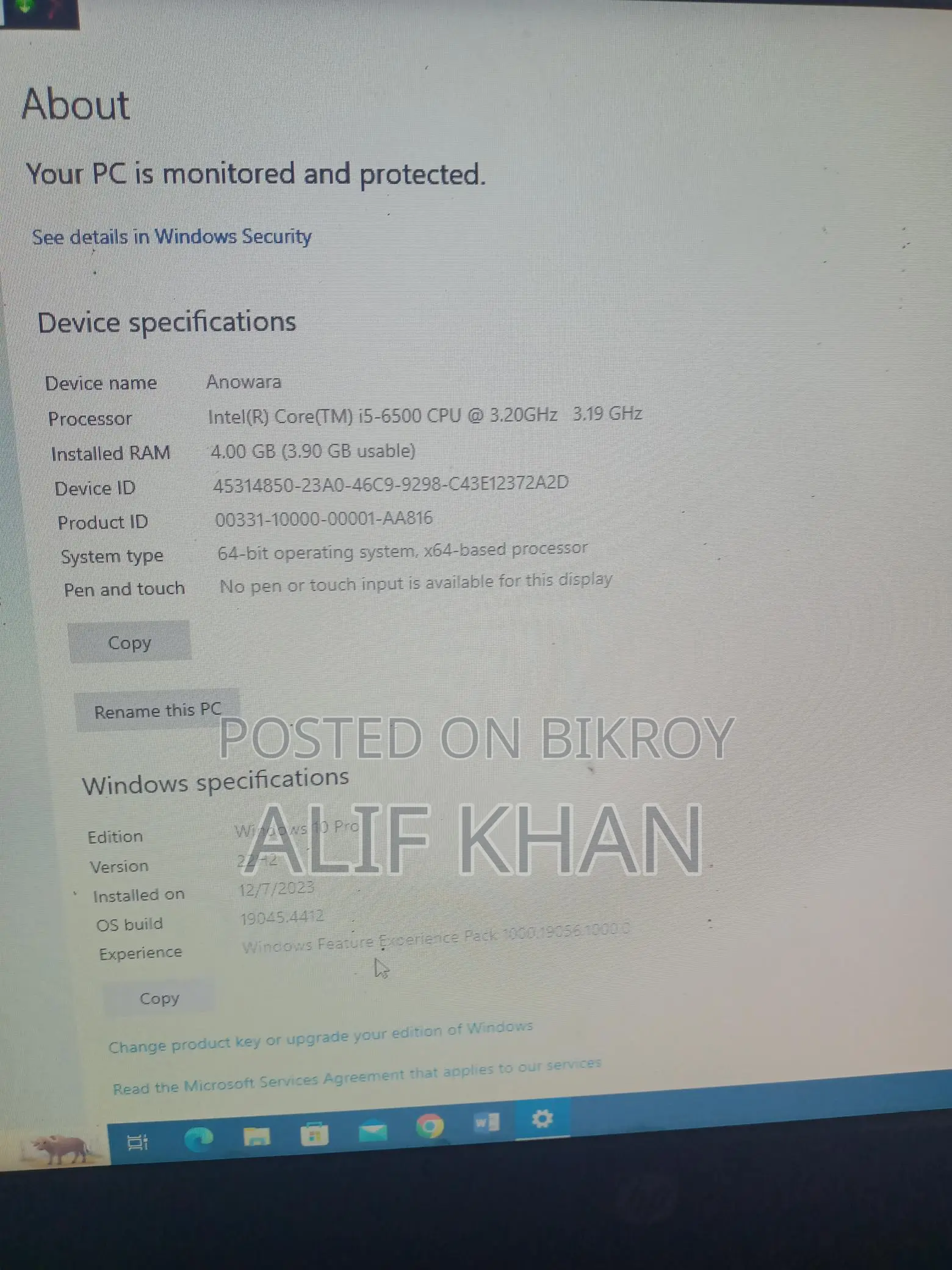 All in One PC HP Pro One 400 G2 20-inch Non-Touch