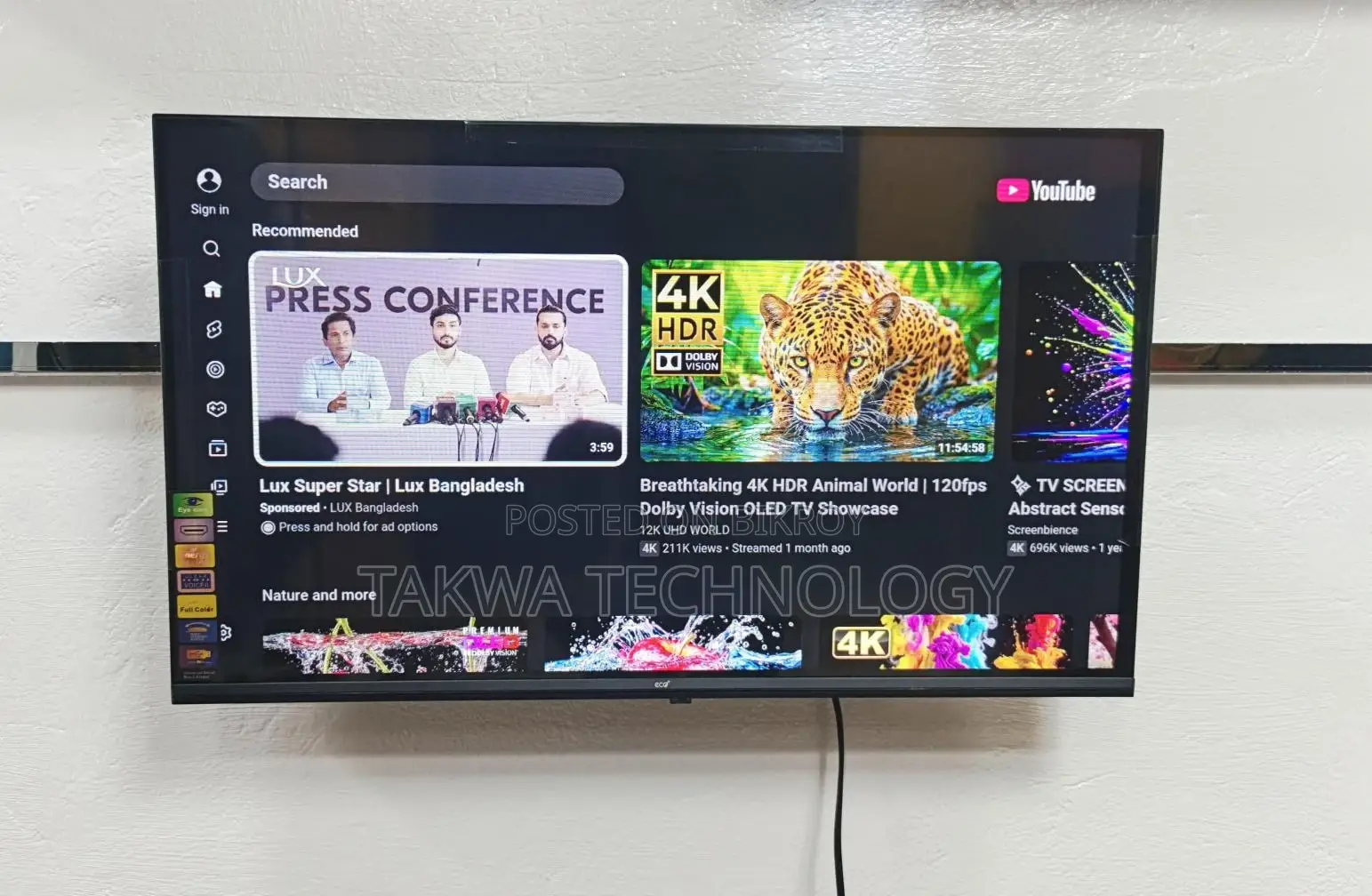 Eco Plus-32" Inch Smart Dolby Sound Frameless Korean TV