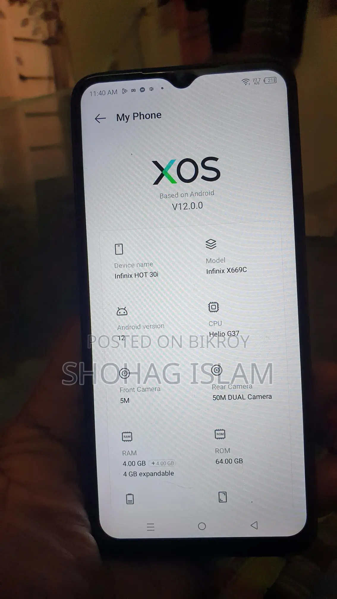 Infinix Hot 30i . (Used)